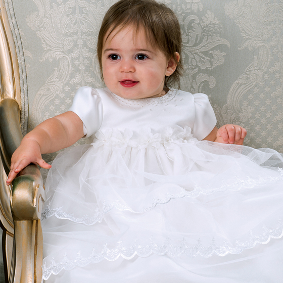 Sarah Louise Christening Gown & Bonnet - 001148